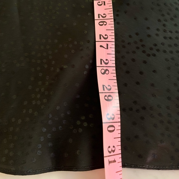 Vintage Eatons slip | neglige  v neck, black tonal dot size M - Picture 6 of 6